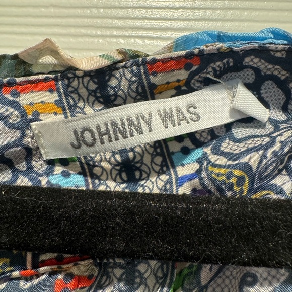 Johnny Was Archibal Silk Floral Blouse - Picture 4 of 6